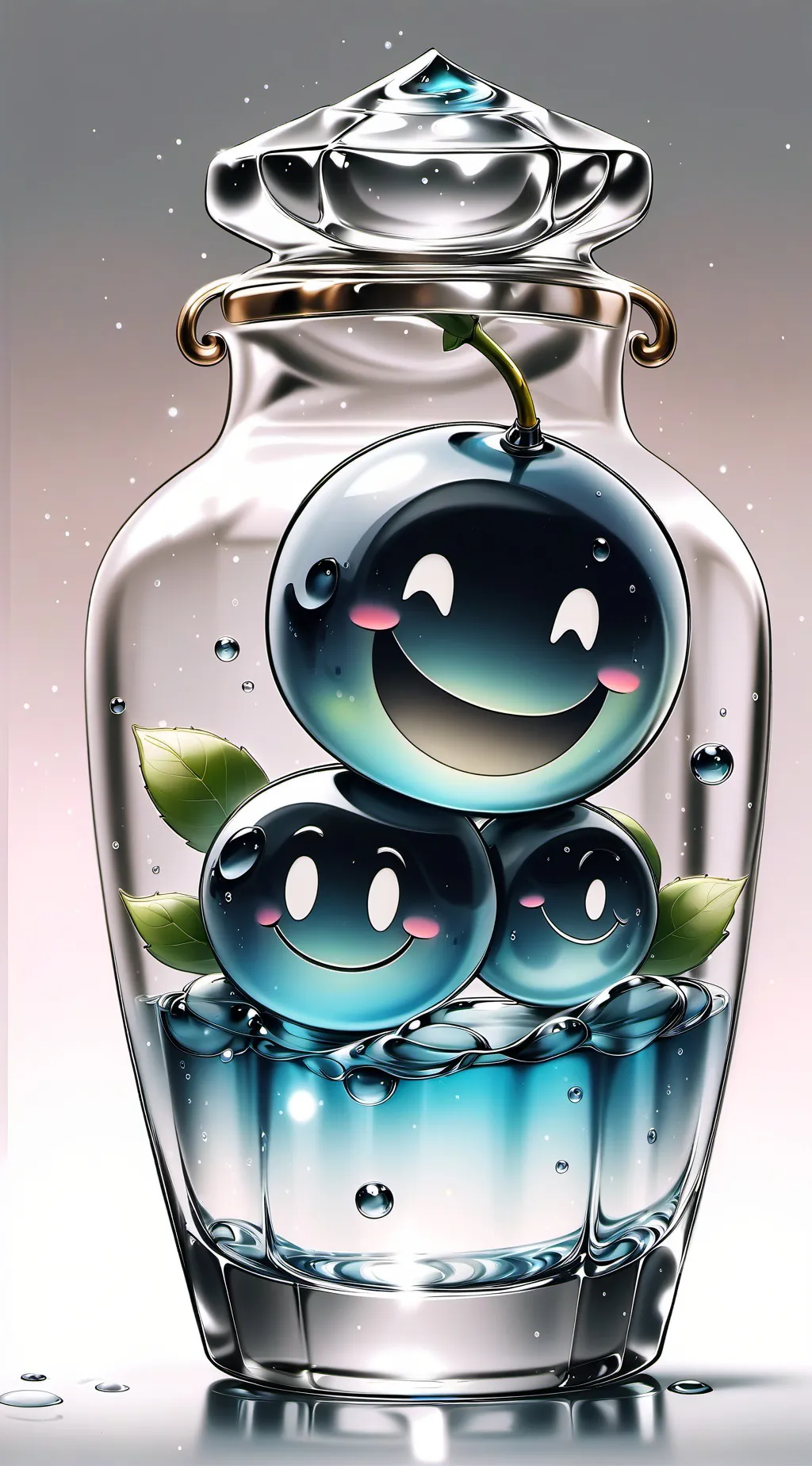 ai character: 🫐 blueberry 🫐 background