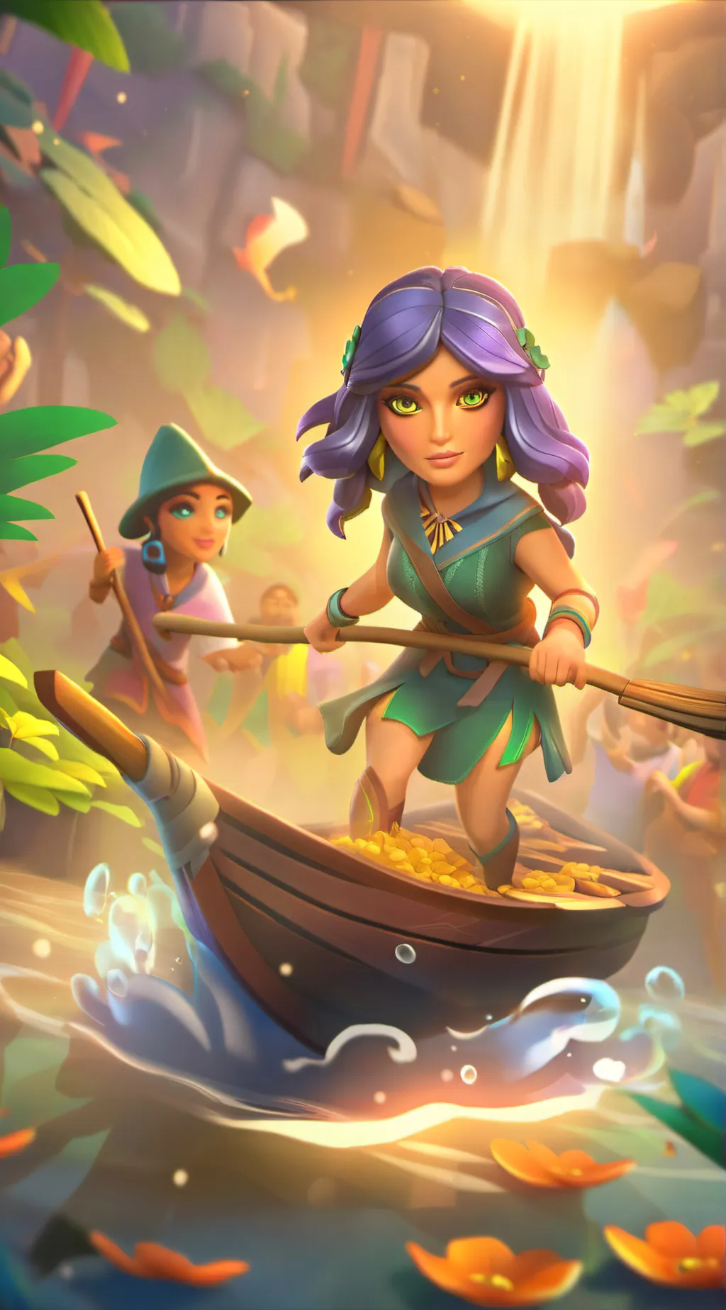 ai character: HH but girls💅 background