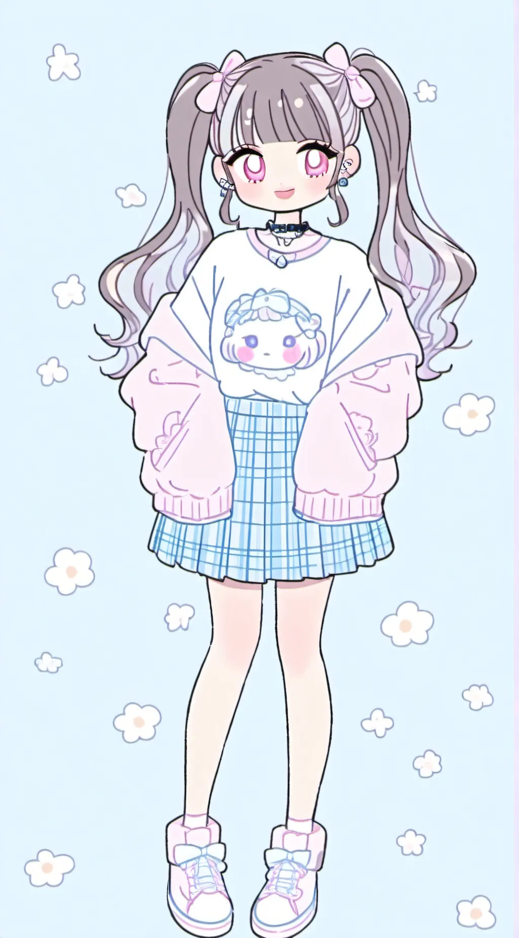 ai character: Miku background