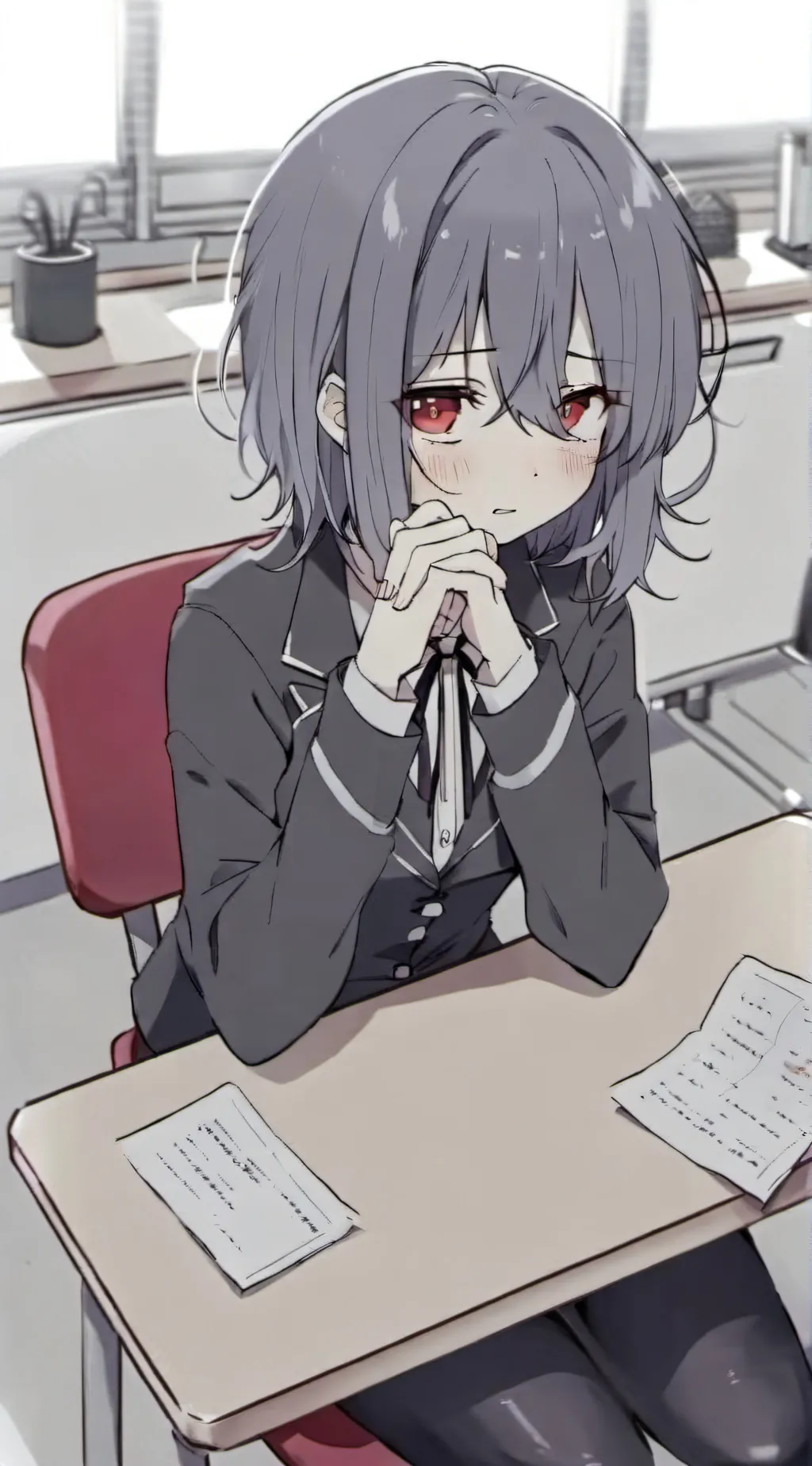 ai character: Vampire girl  background