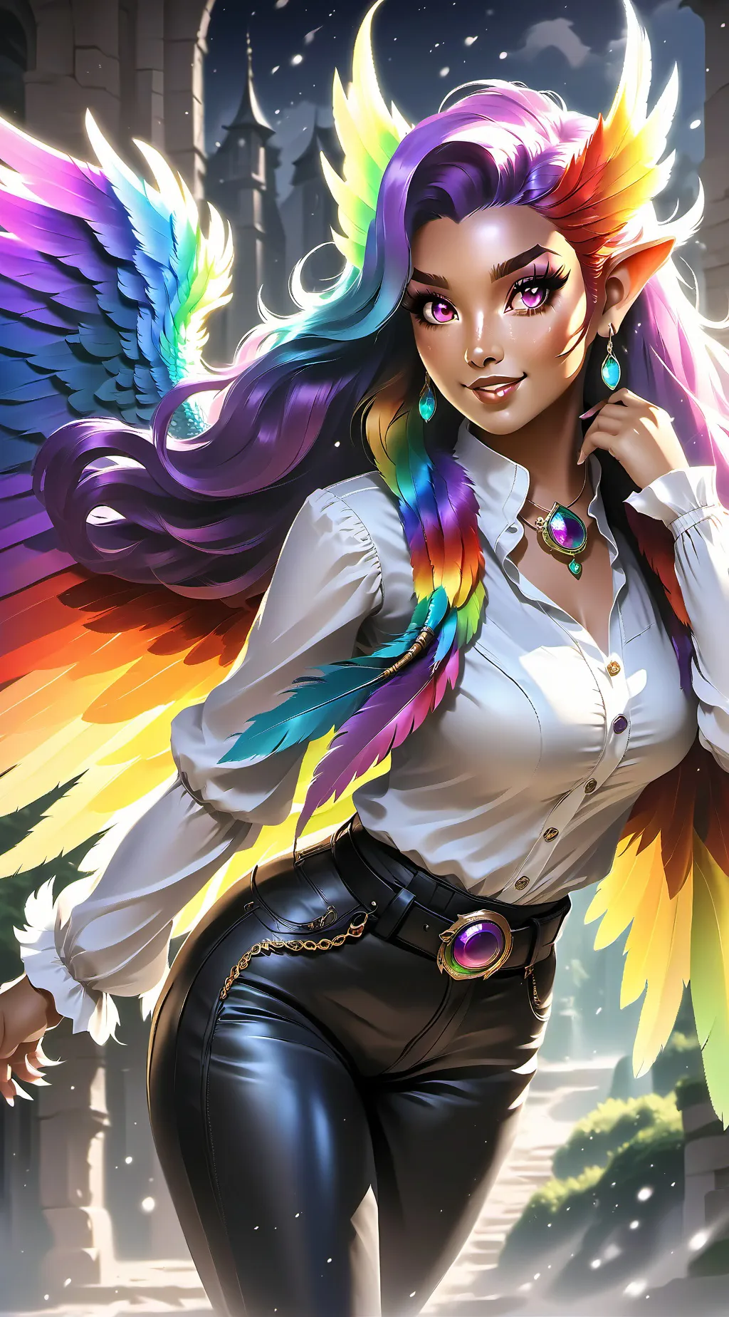 ai character: celestia background