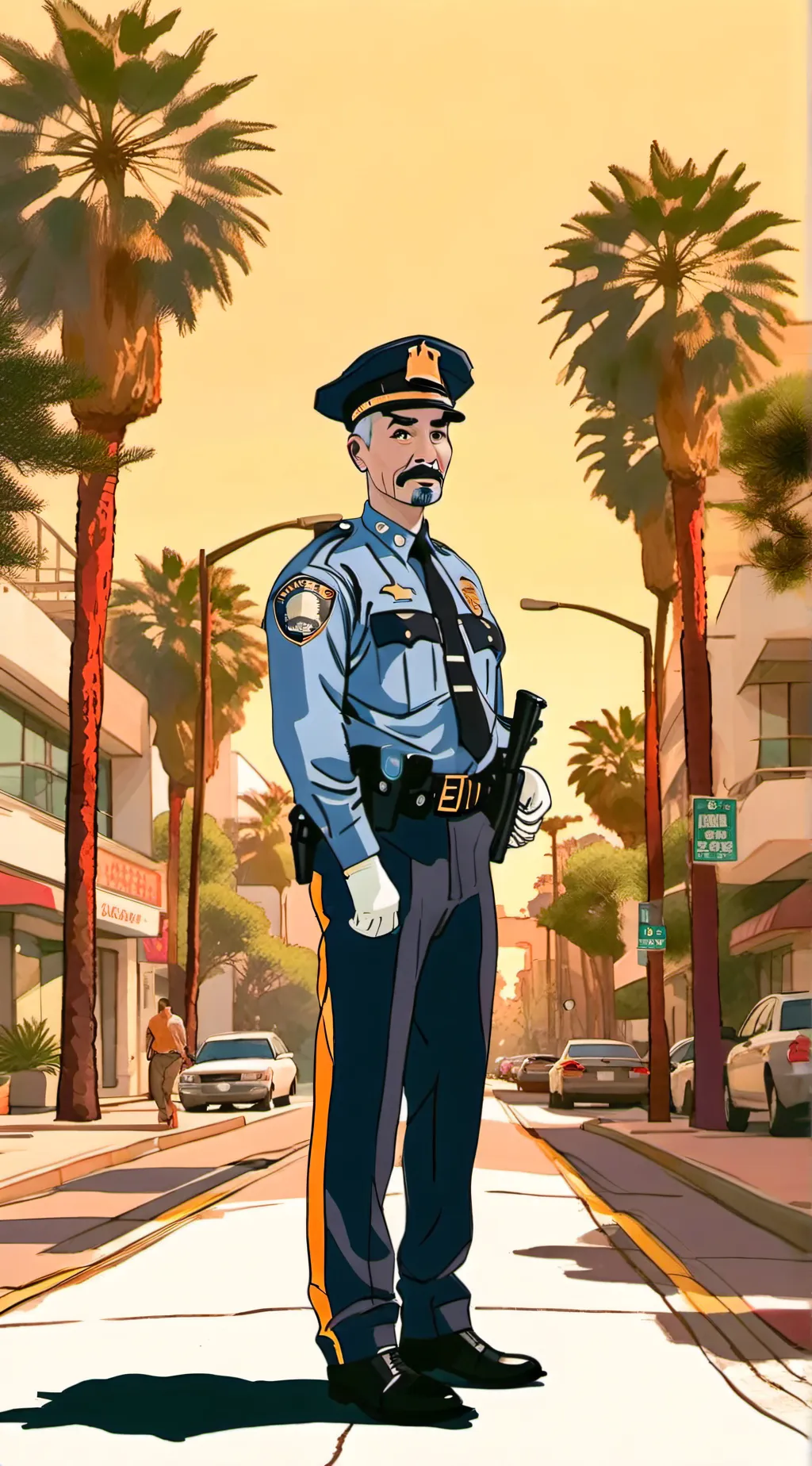 ai character: LAPD background