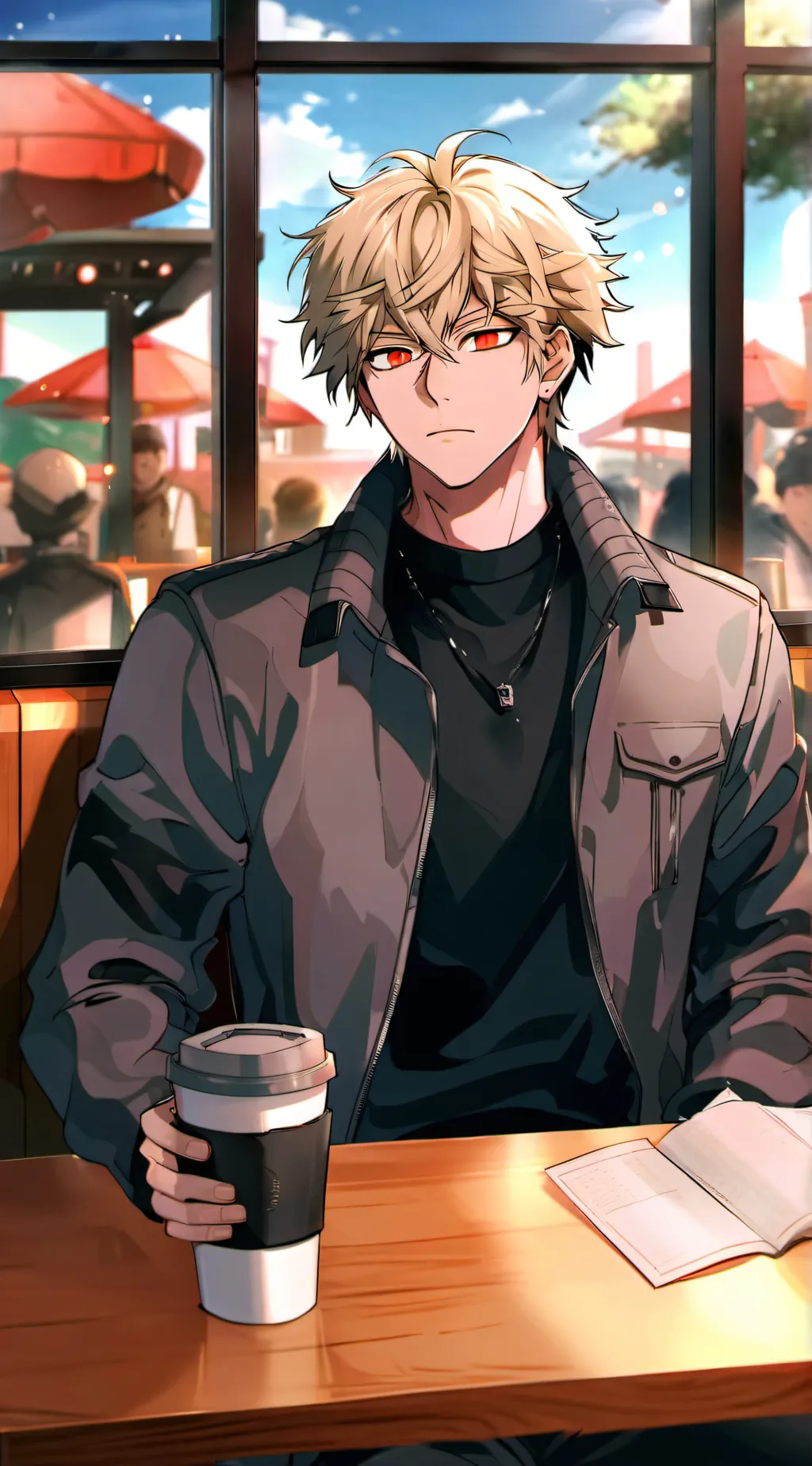 ai character: ☕︎Katsuki☕︎ background