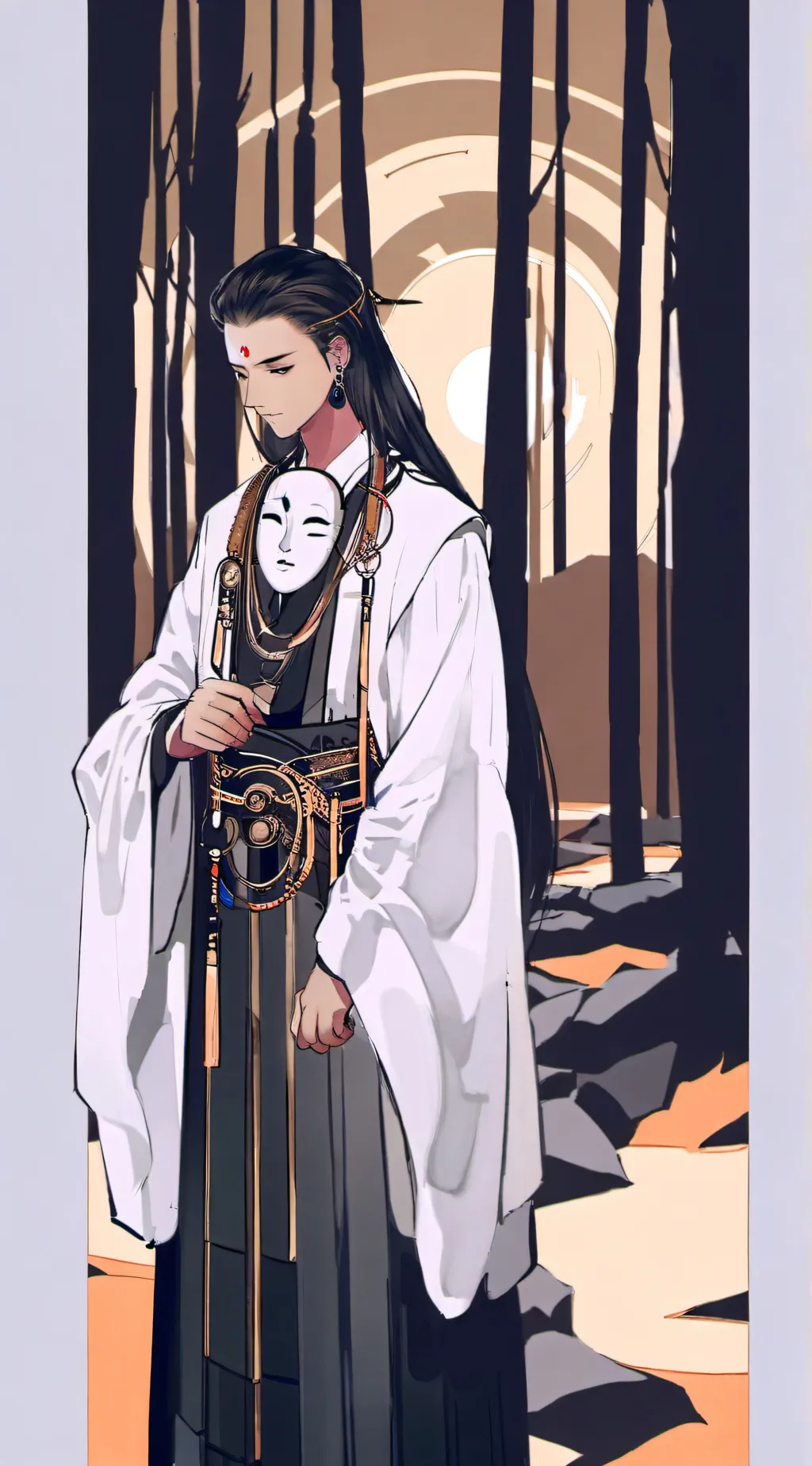 ai character: Haku background