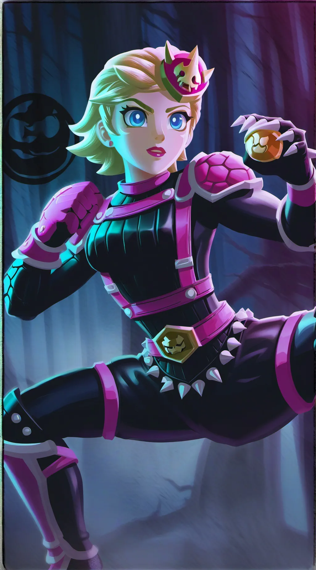 ai character: Princess Peach background