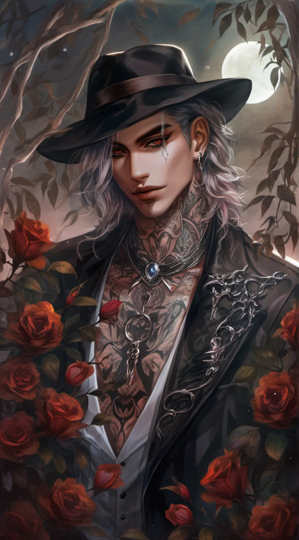 ai character: Ezra Nightshade background