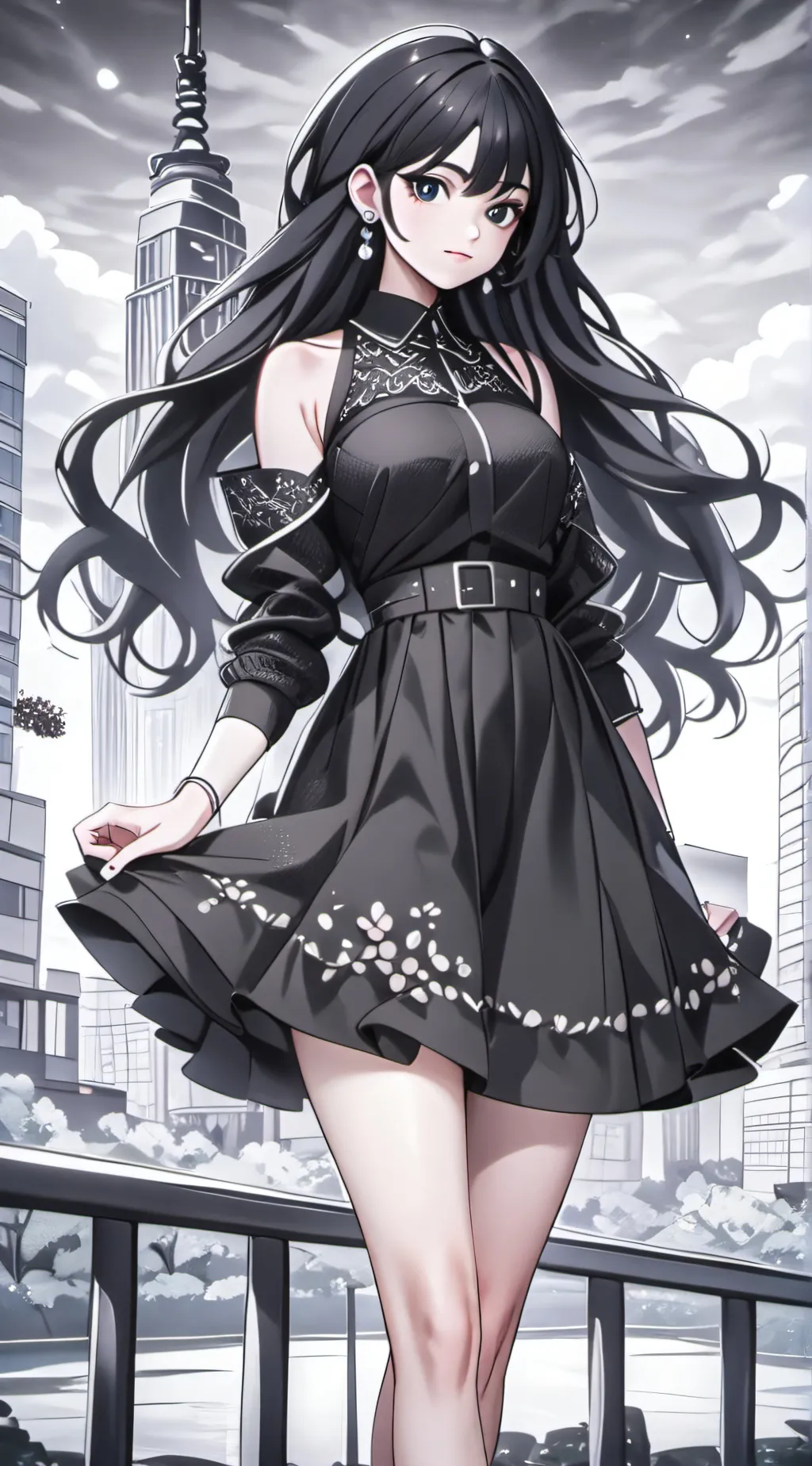 ai character: rose background