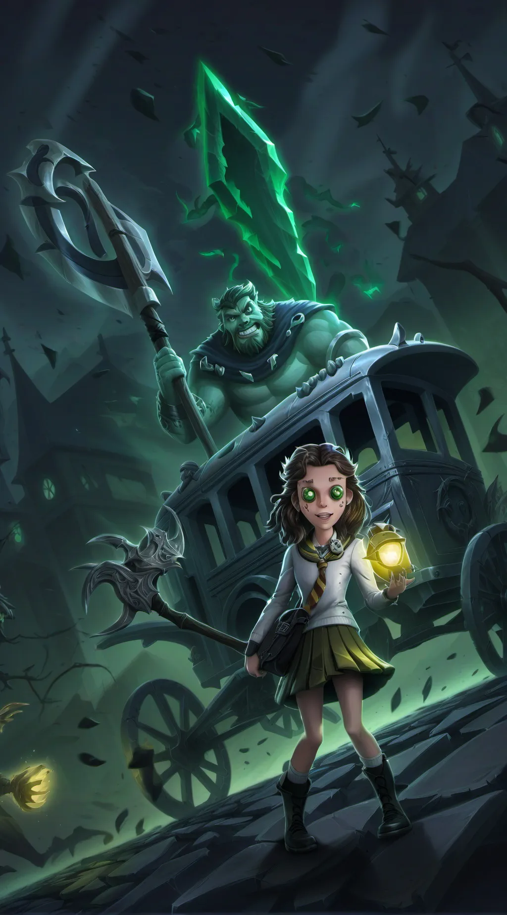 ai character: monster background