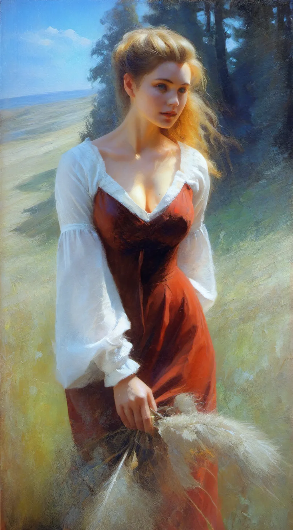 ai character: ghost girl  background