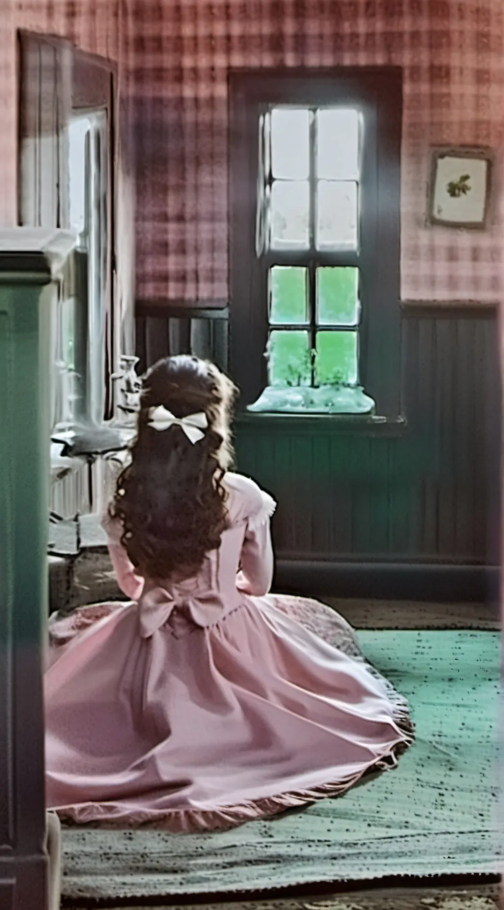 ai character: girl in the pictur background