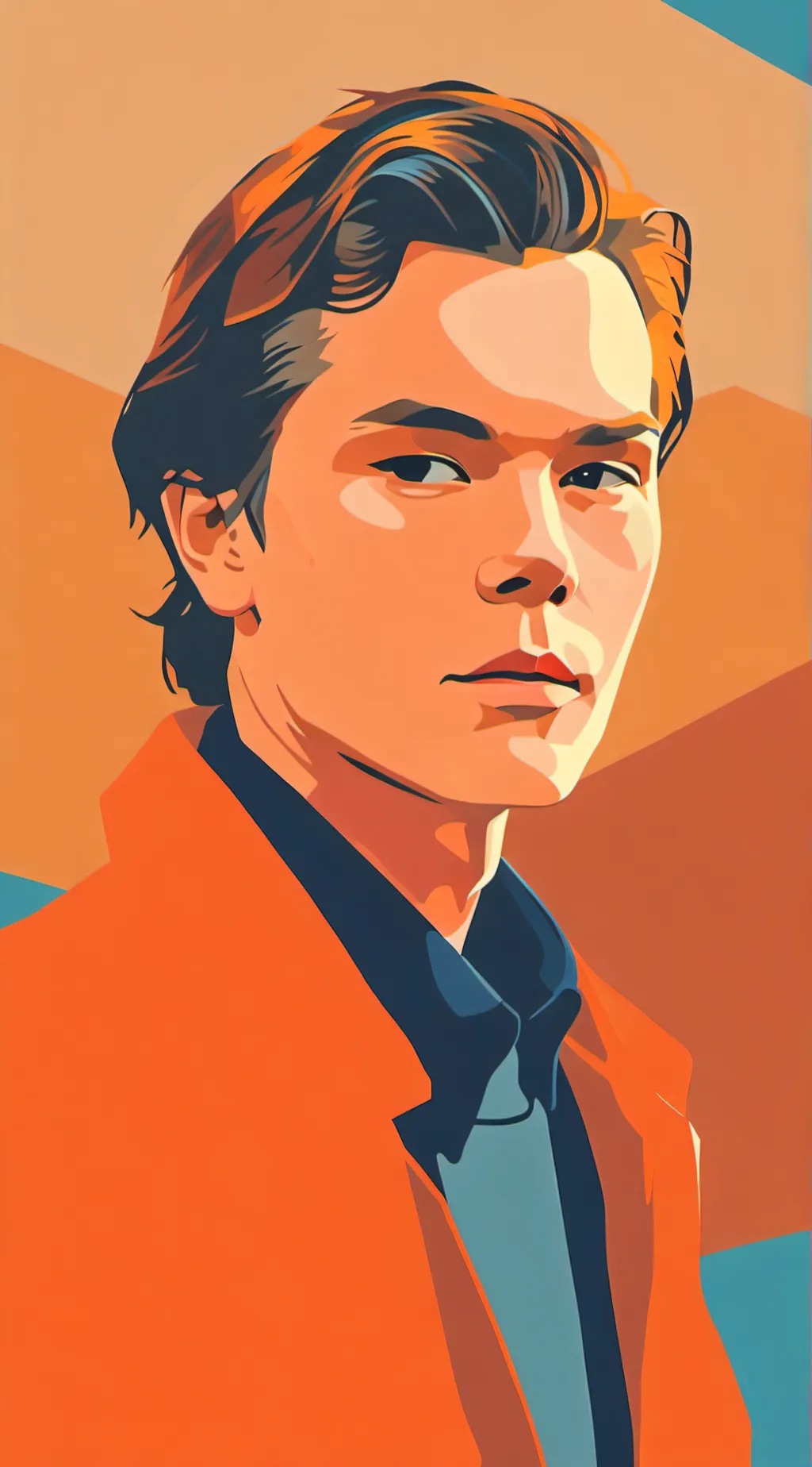 ai character: River Phoenix  background