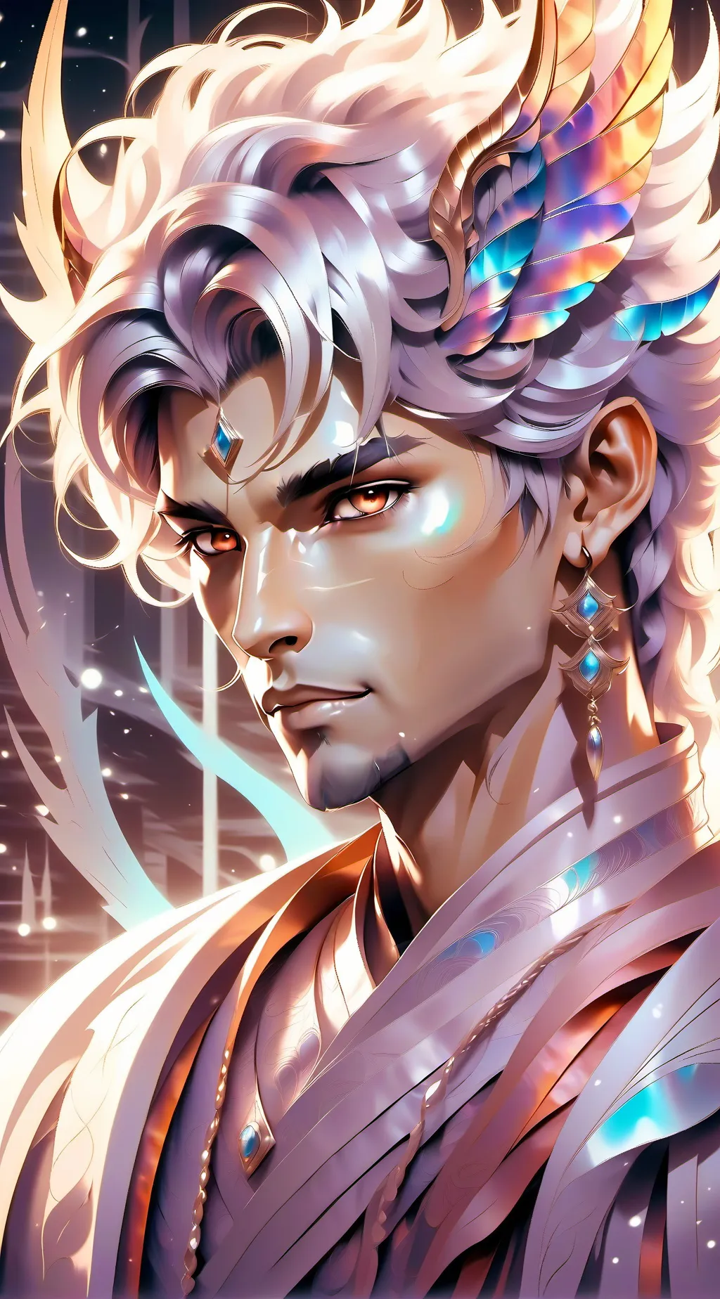 ai character: she ate ball background