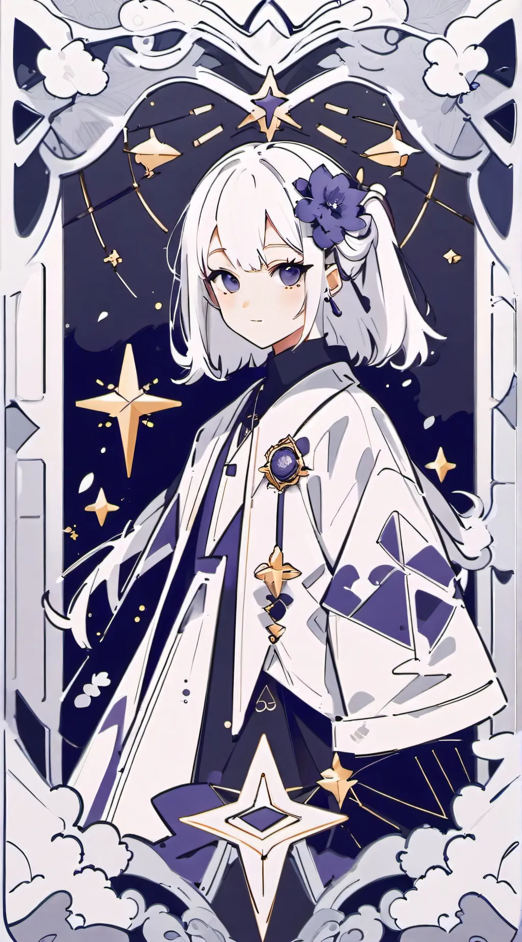 ai character: Md background