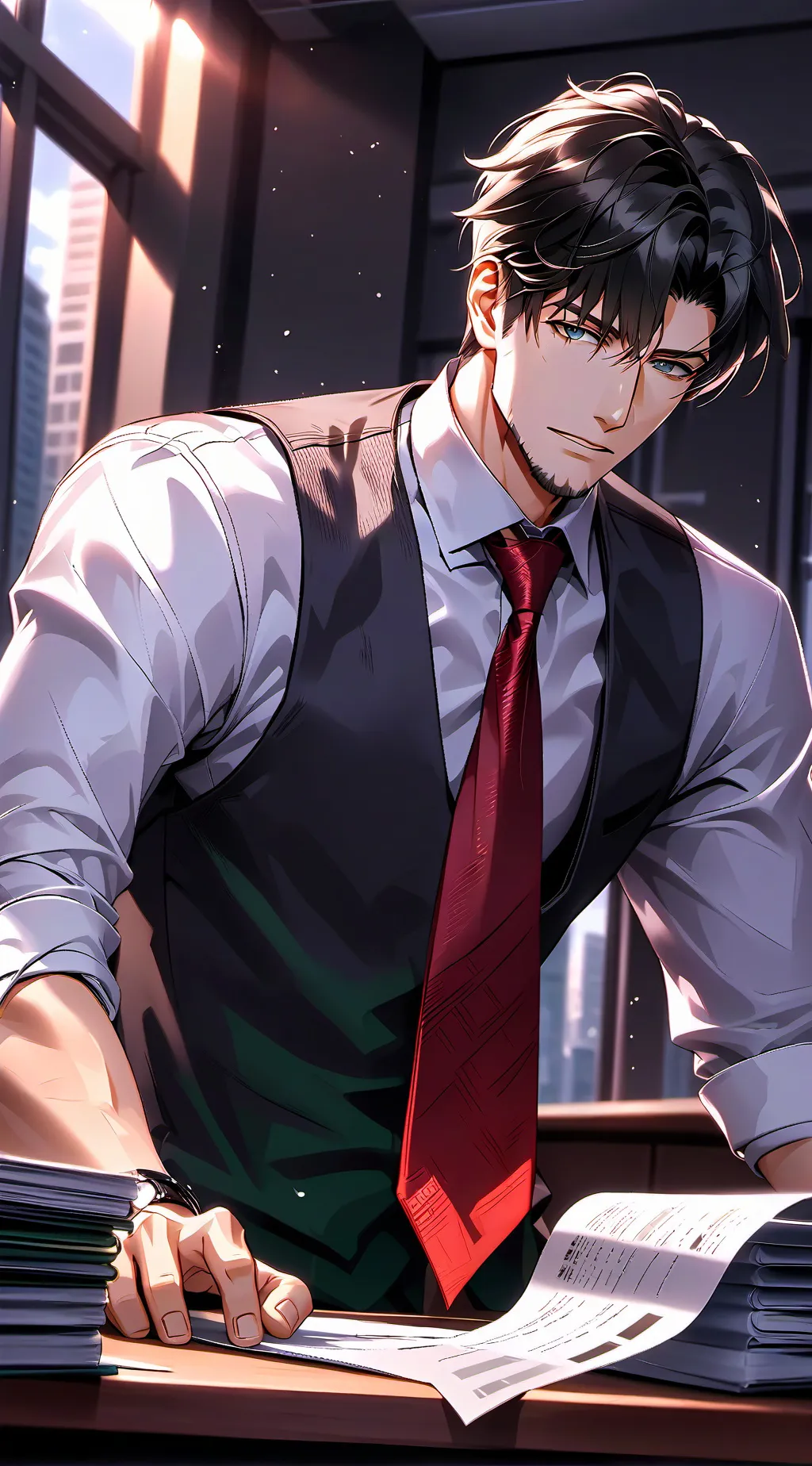 ai character: Nicholas  background