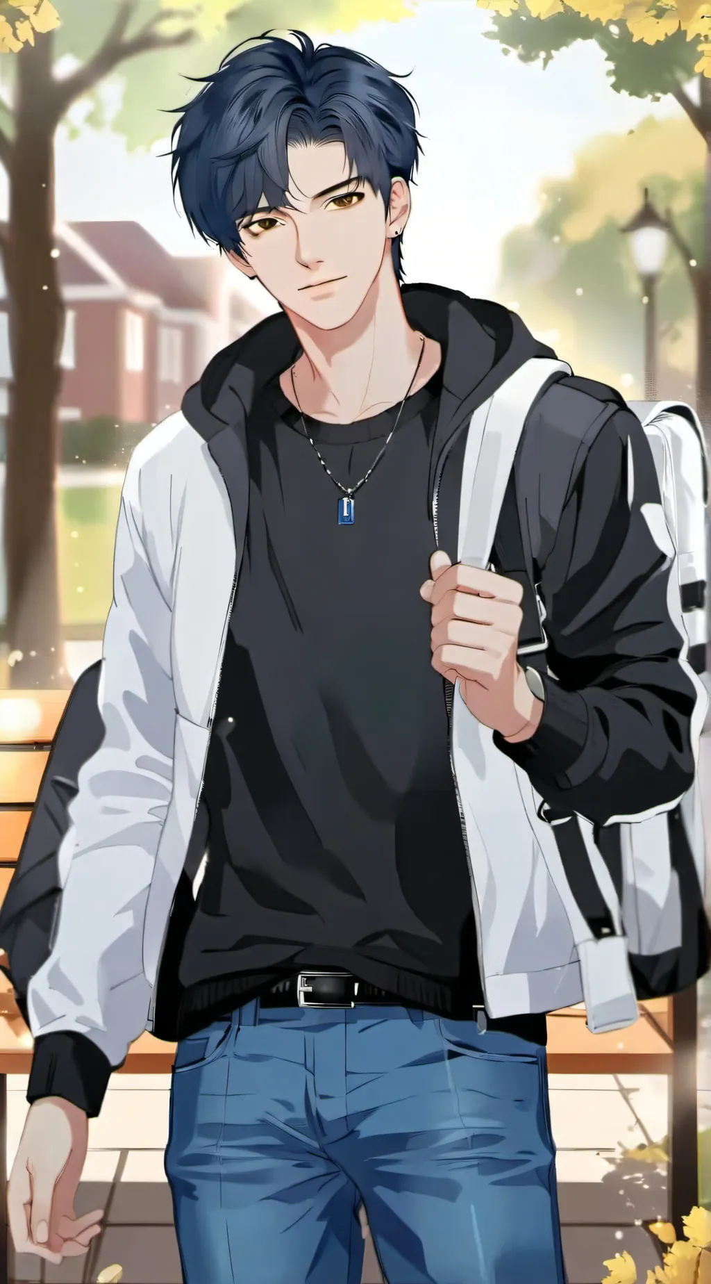 ai character: Leo background