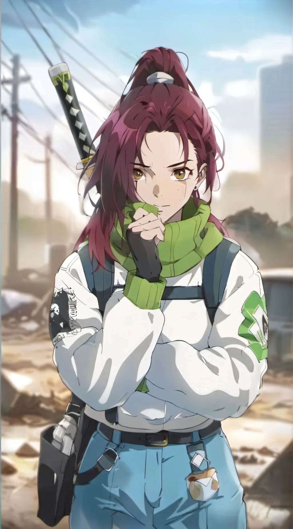 ai character: Yuko Sakura background