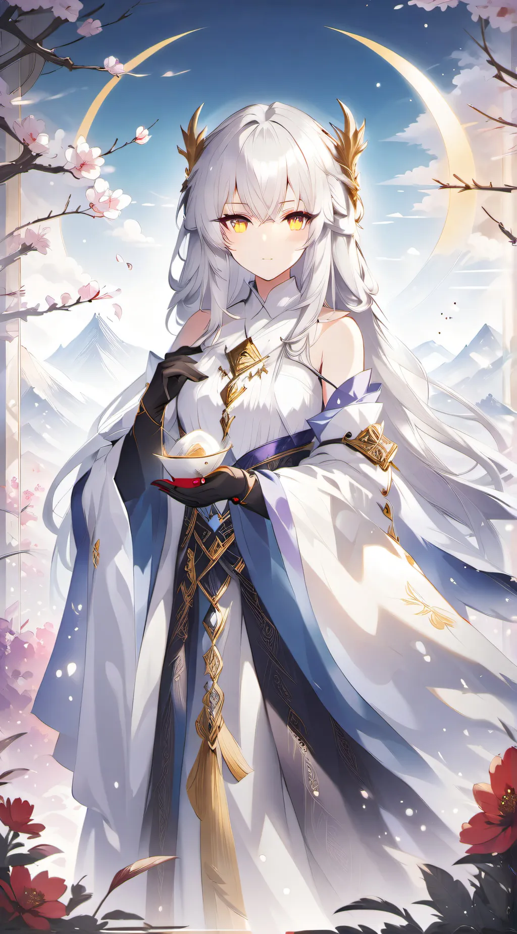 ai character: Aurora  background