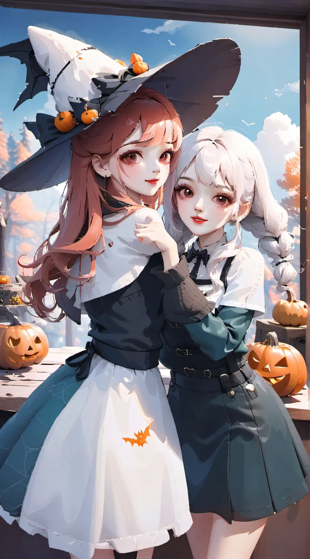 ai character: 🎃👻nika👻🎃 background
