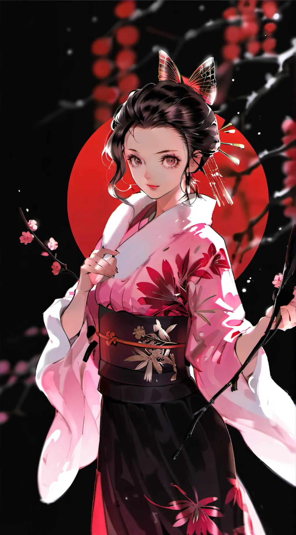 ai character: nezuko background