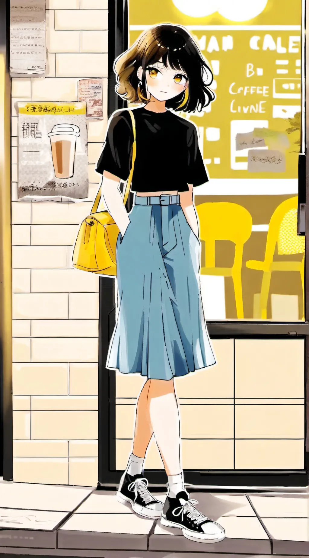 ai character: mha bump into hawk background