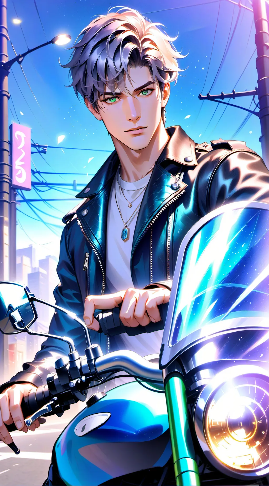 ai character: Kip Scarlett  background