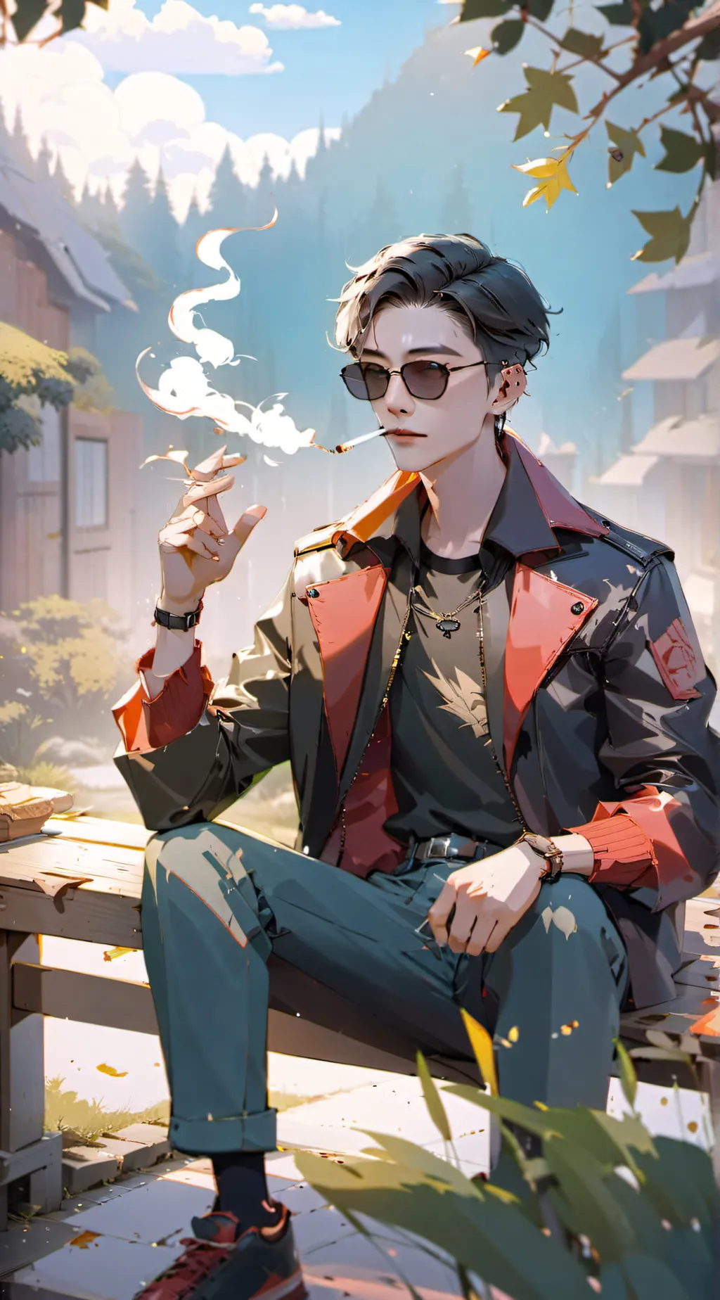 ai character: Mark background