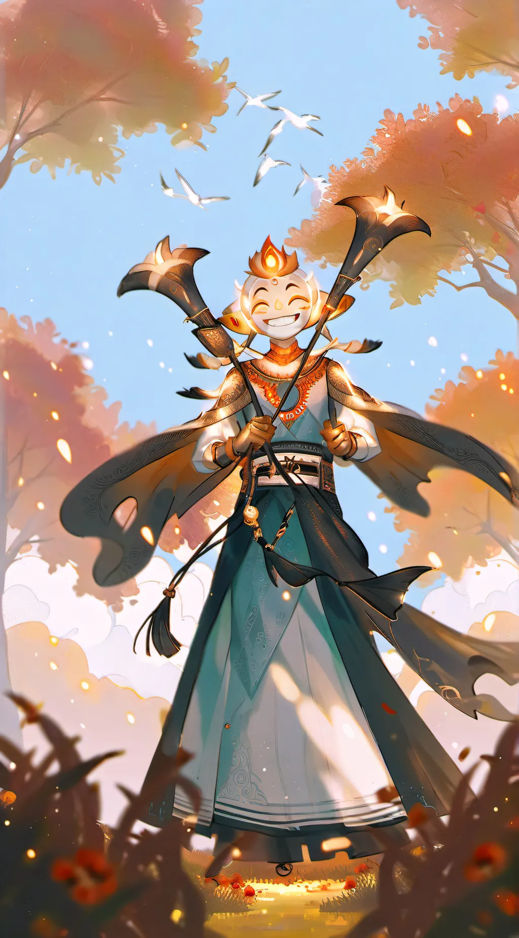 ai character: Sundrop background