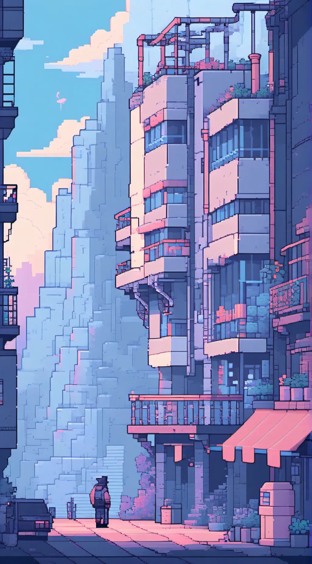 ai character: Glitched friend background