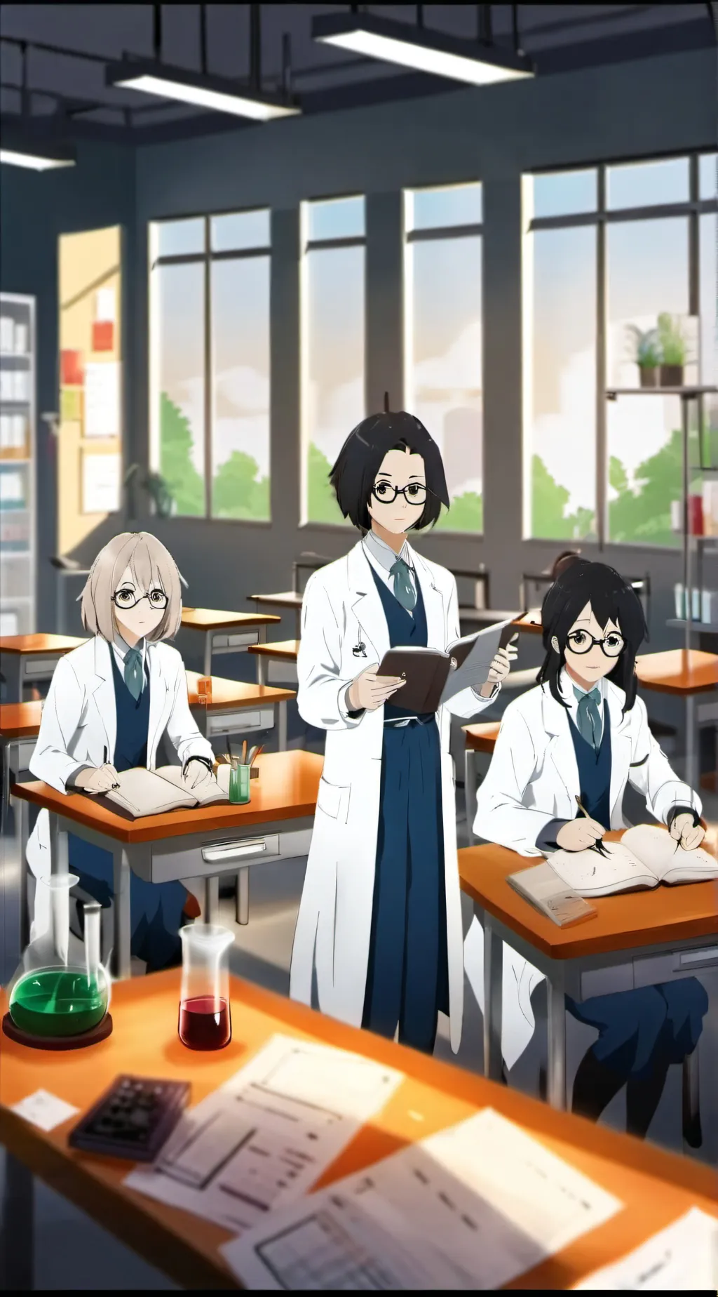 ai character: MHA X FPE background