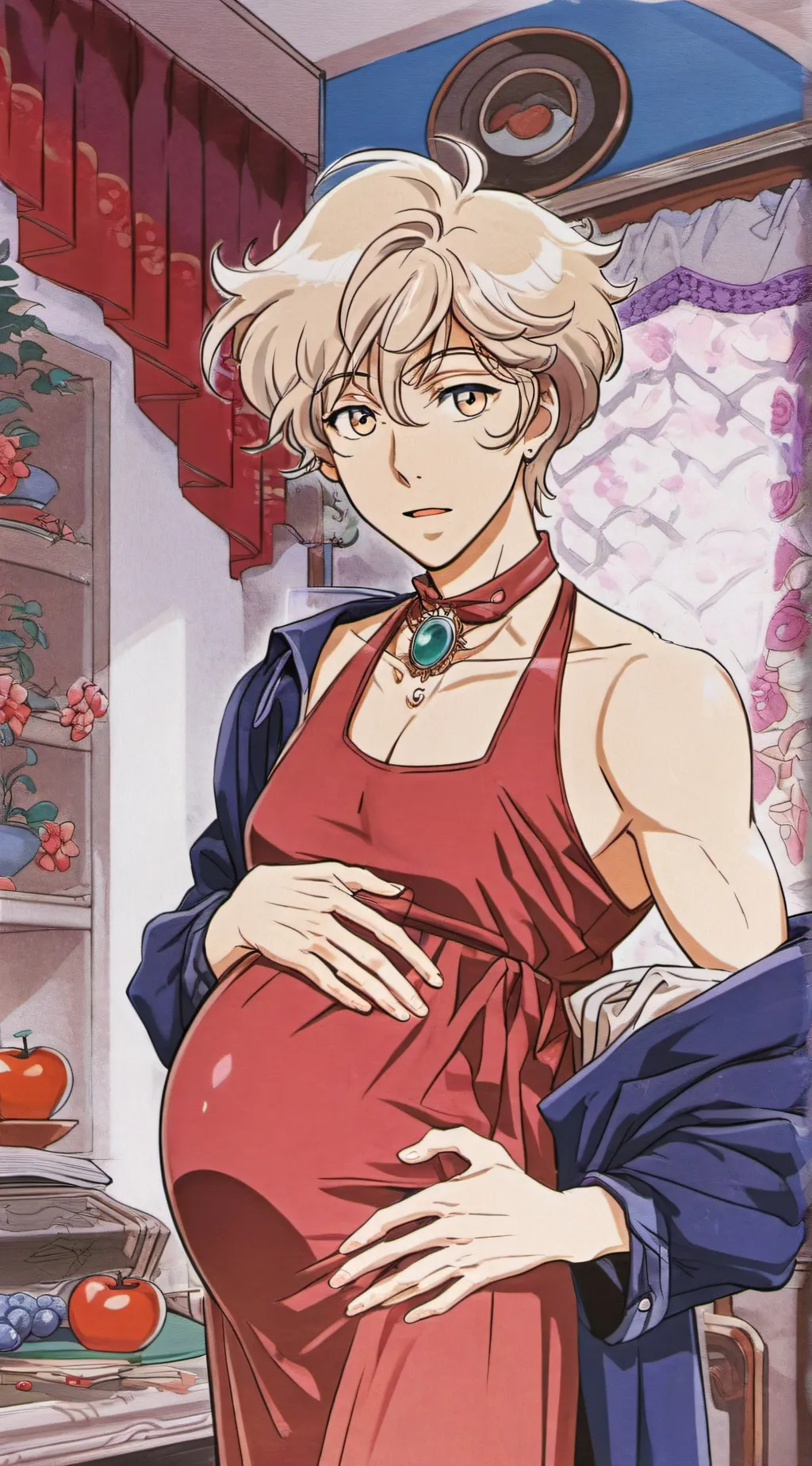 ai character: mha pregnancy background