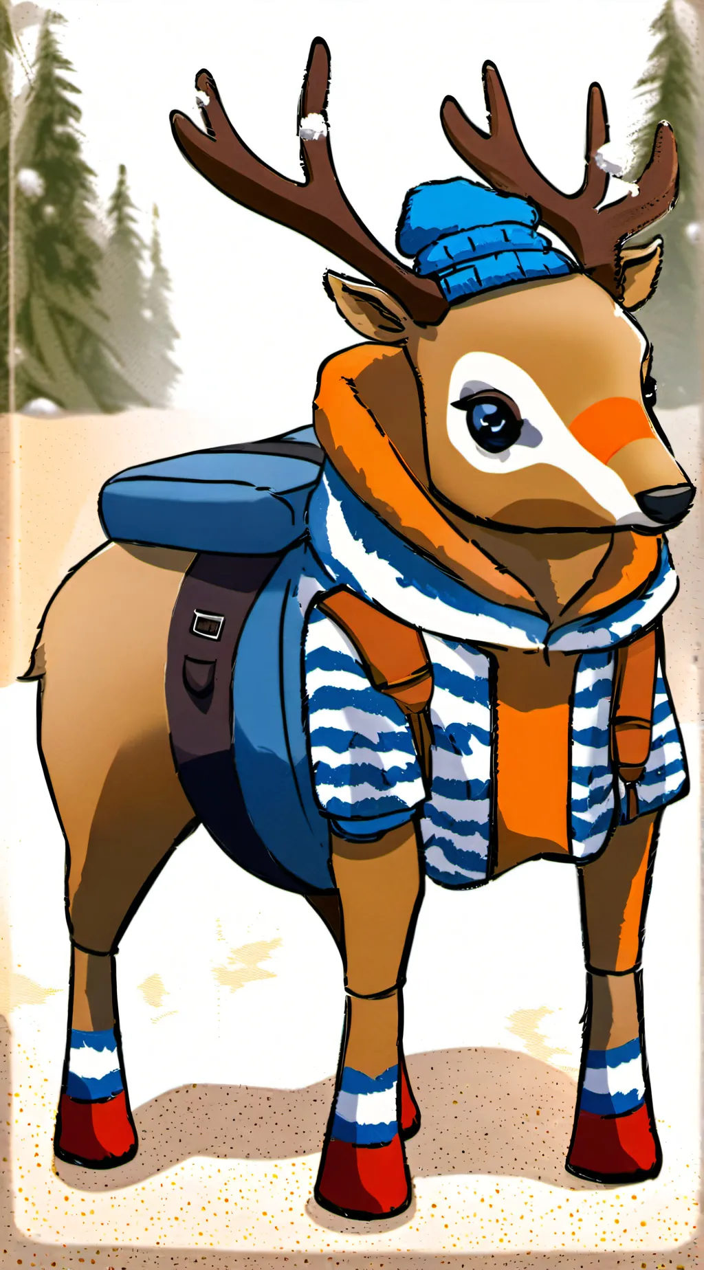 ai character: Tony Tony chopper background