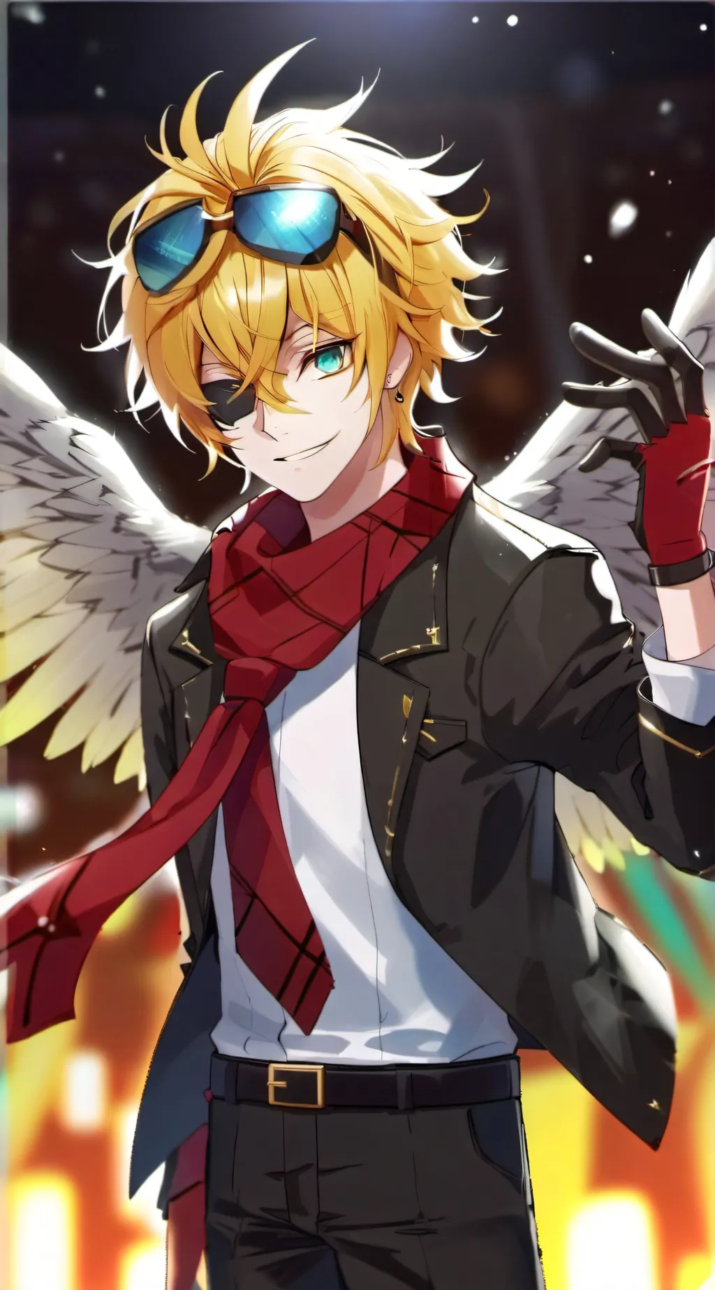 ai character: HERO GALA background