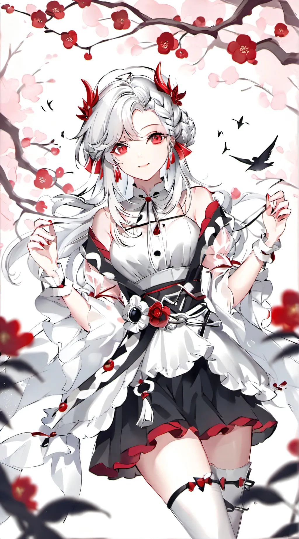 ai character: chica flor background