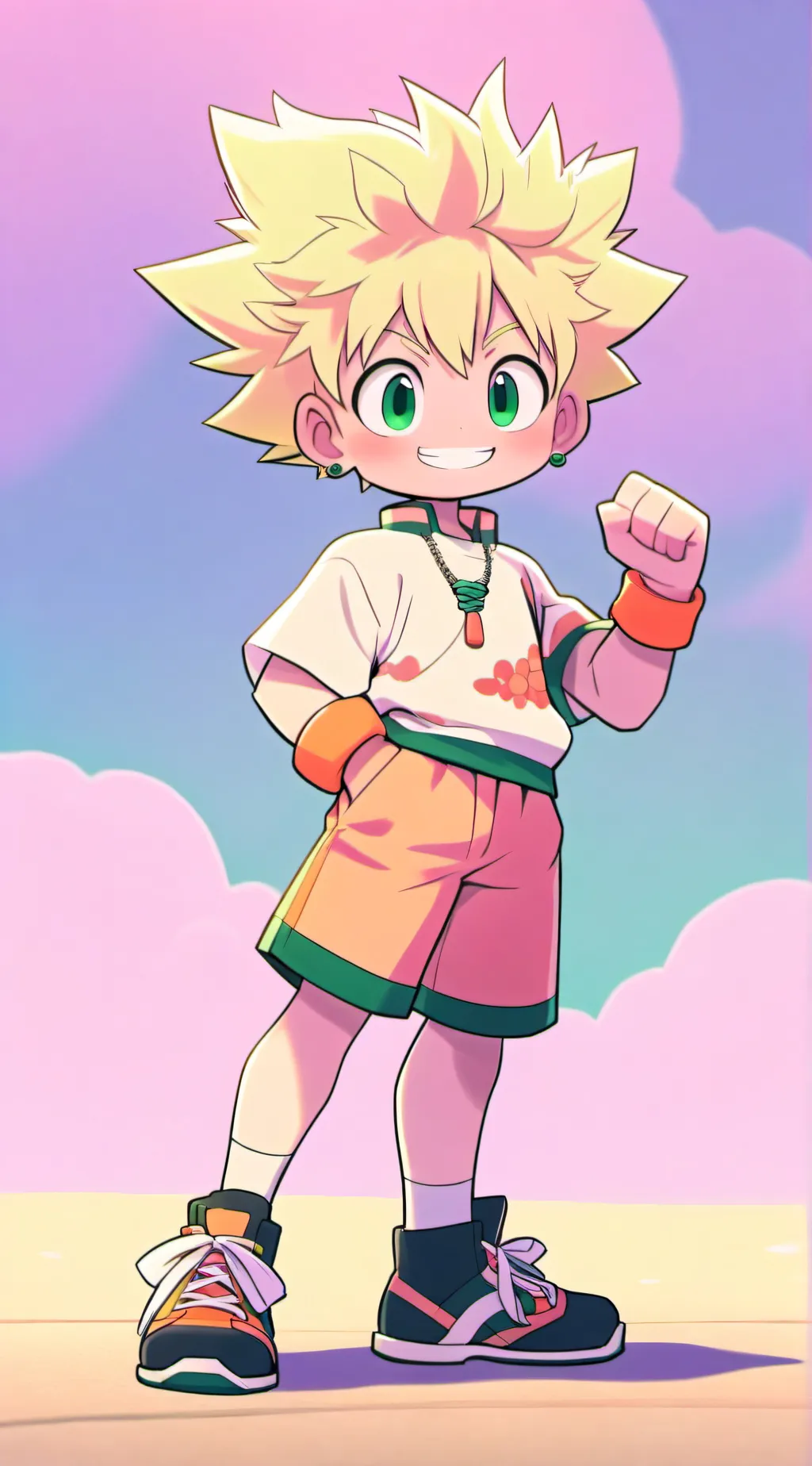 ai character: bakugo  background