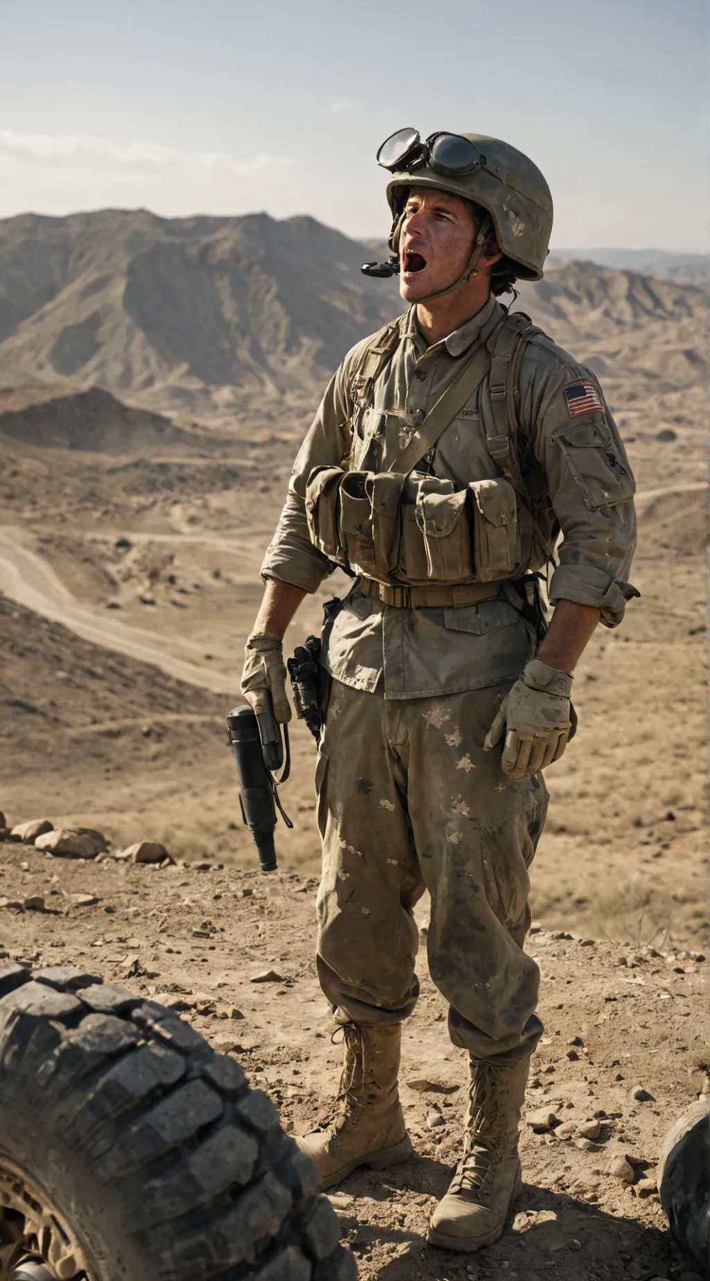 ai character: World war 2(ww2) background