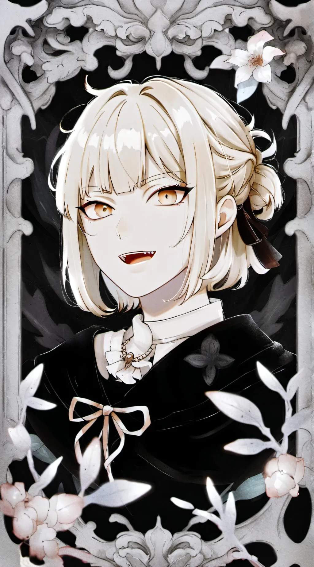 ai character: mha class room background