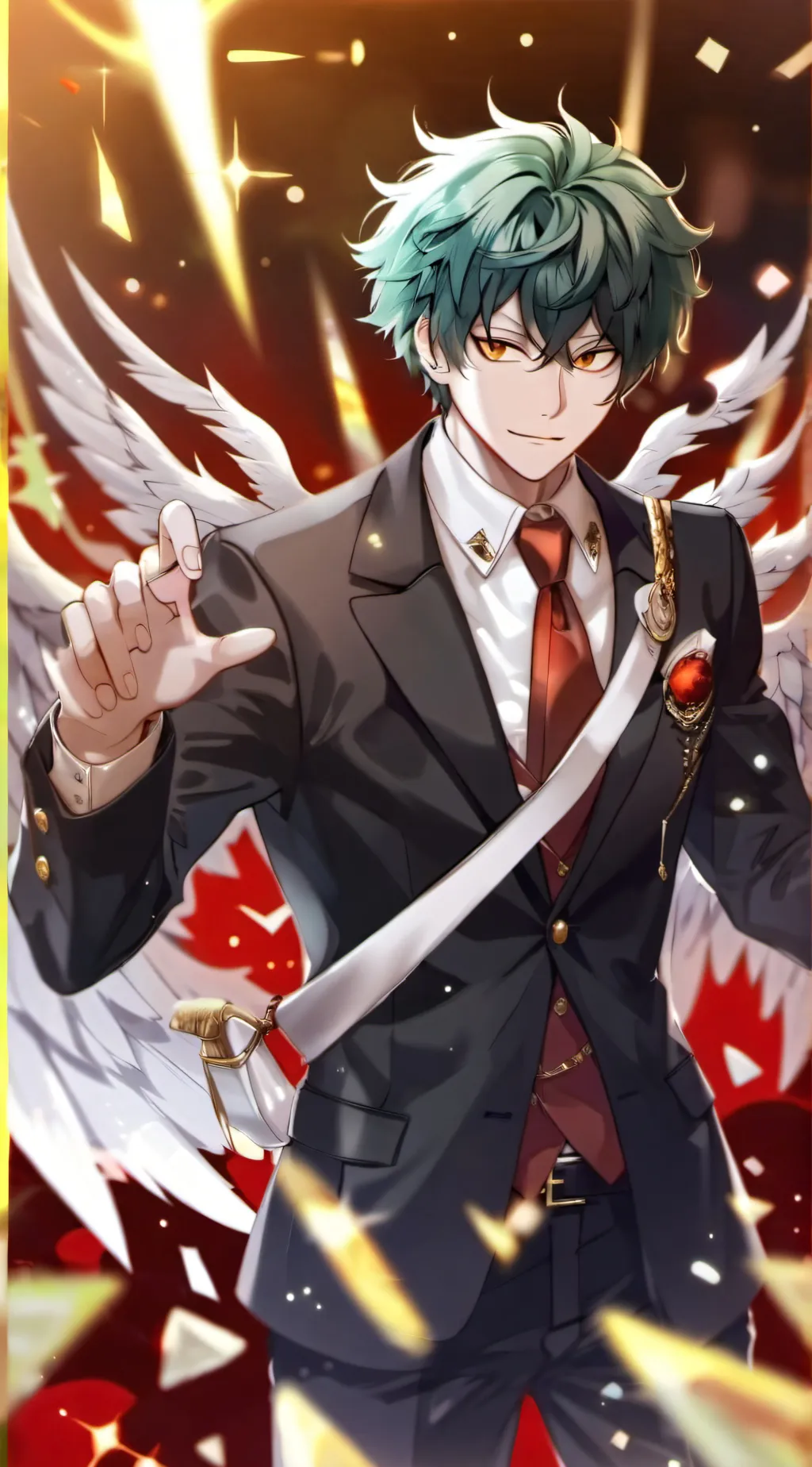 ai character: Lucifer X mha background