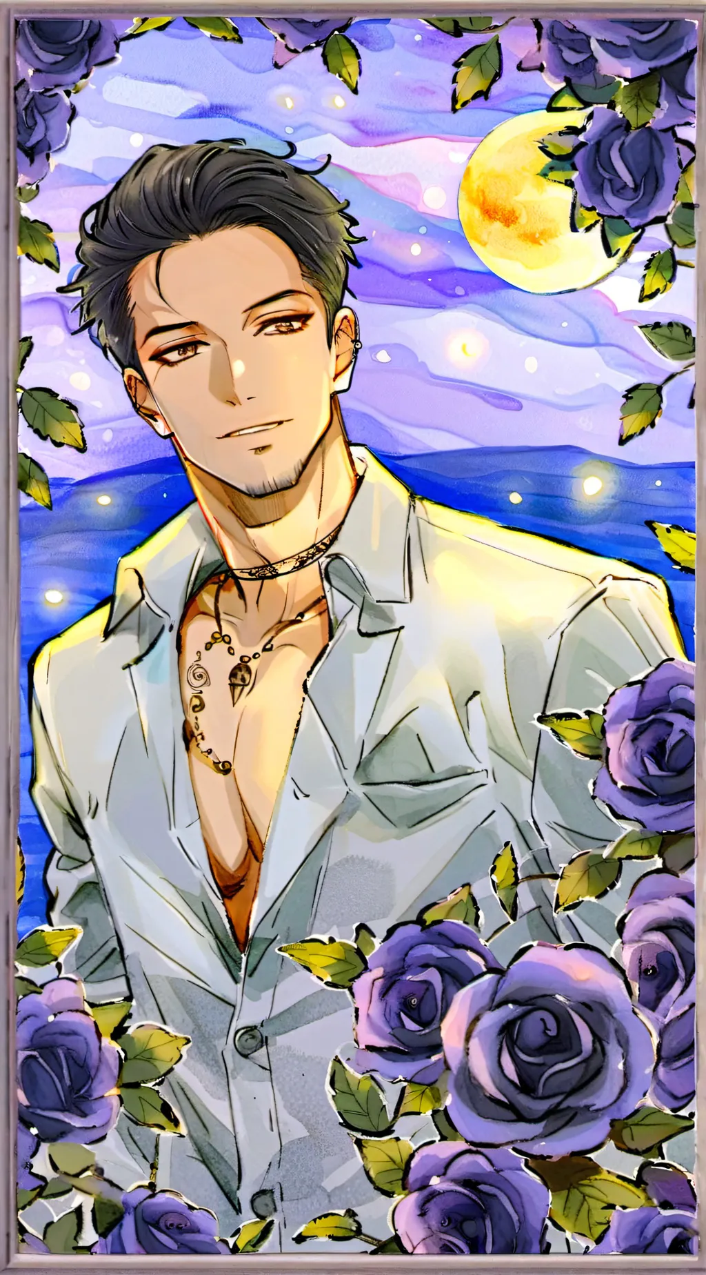 ai character: Zenx ♡ background