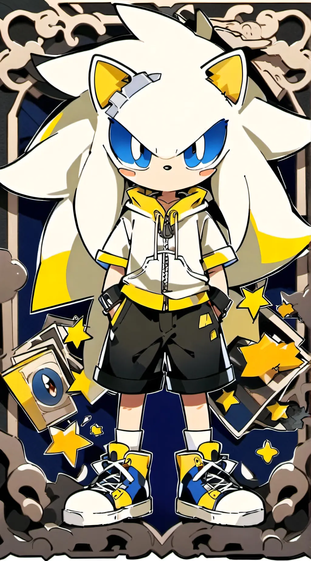 ai character: Sonic the hedghog background