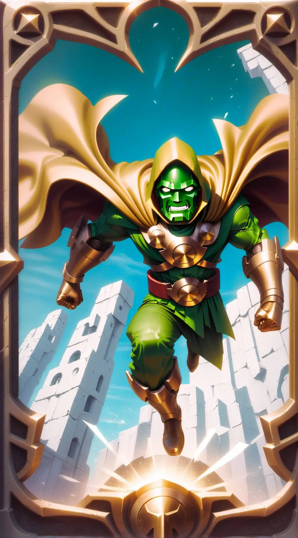ai character: Dr. Doom background