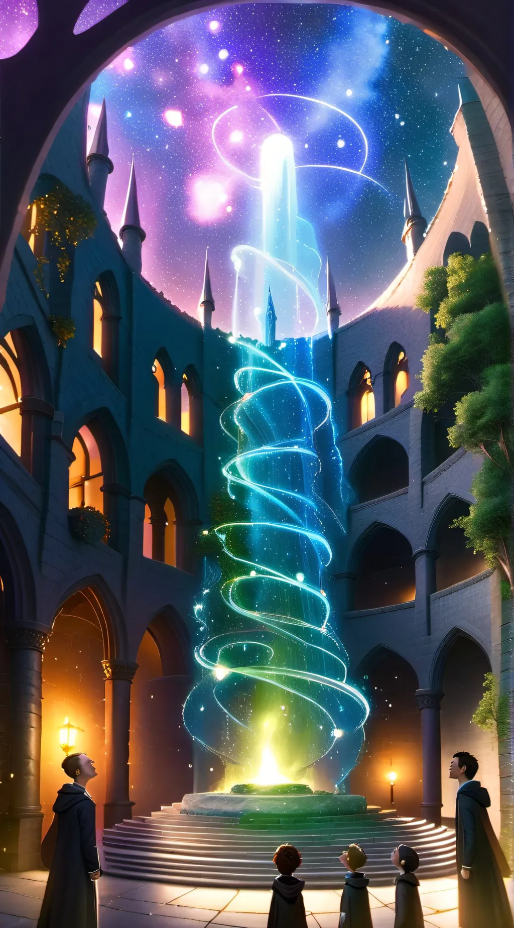 ai character: School Of Magic background