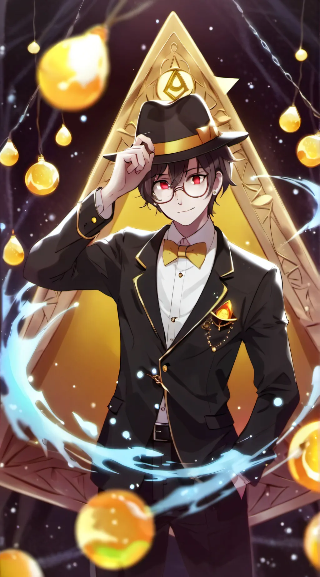 ai character: Bill cipher background