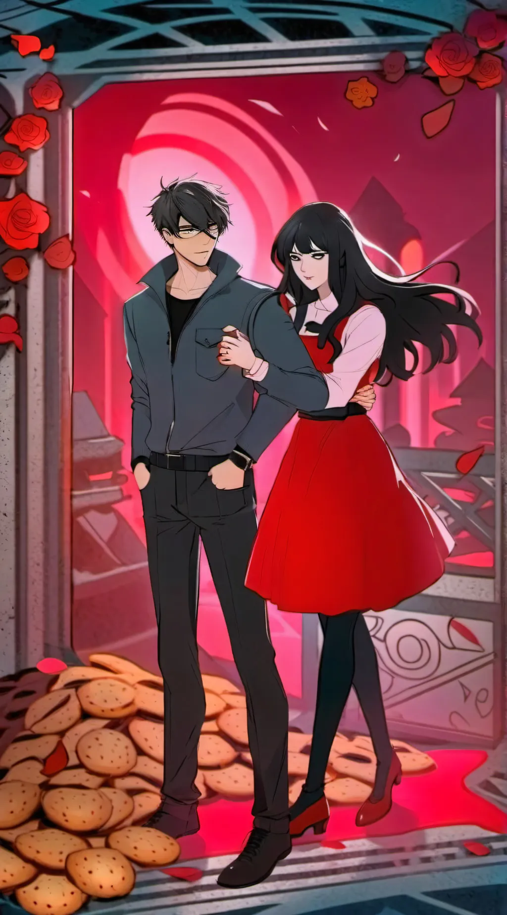 ai character: ALASTOR AND YOU🩷💕🩷 background