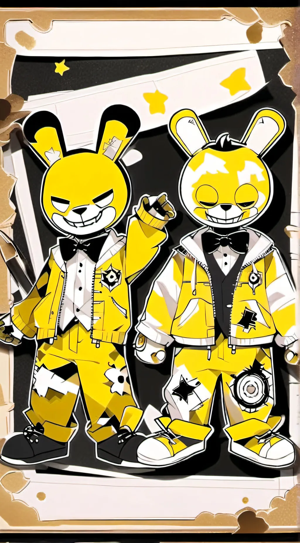 ai character: Waffles background