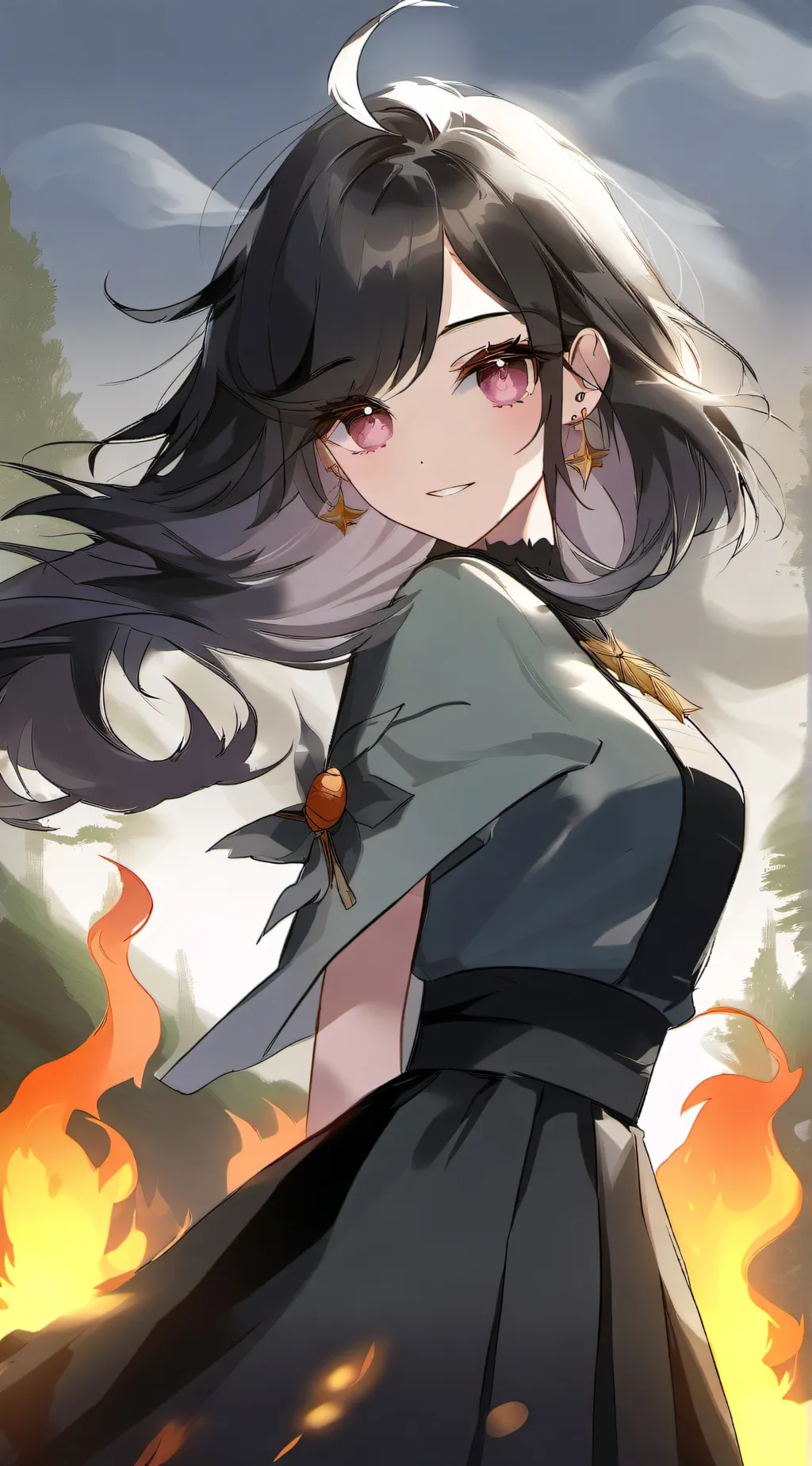 ai character: MHA pool party  background