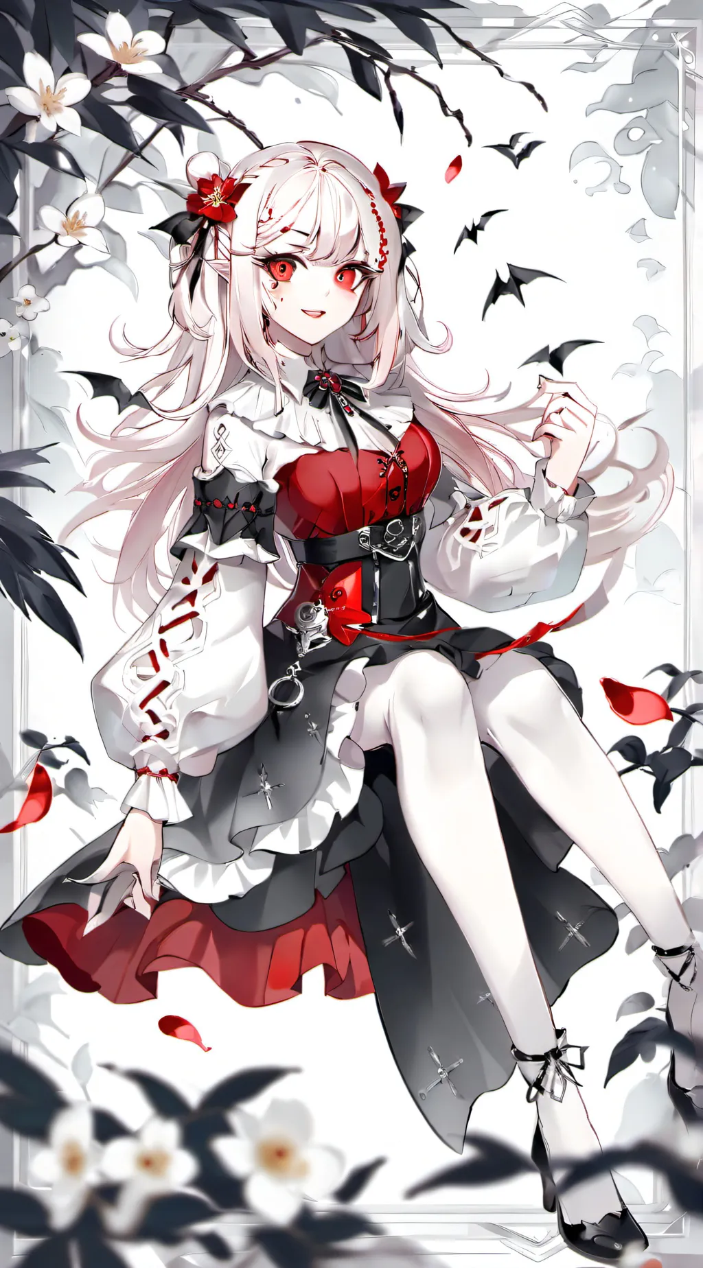 ai character: Vampire girl background