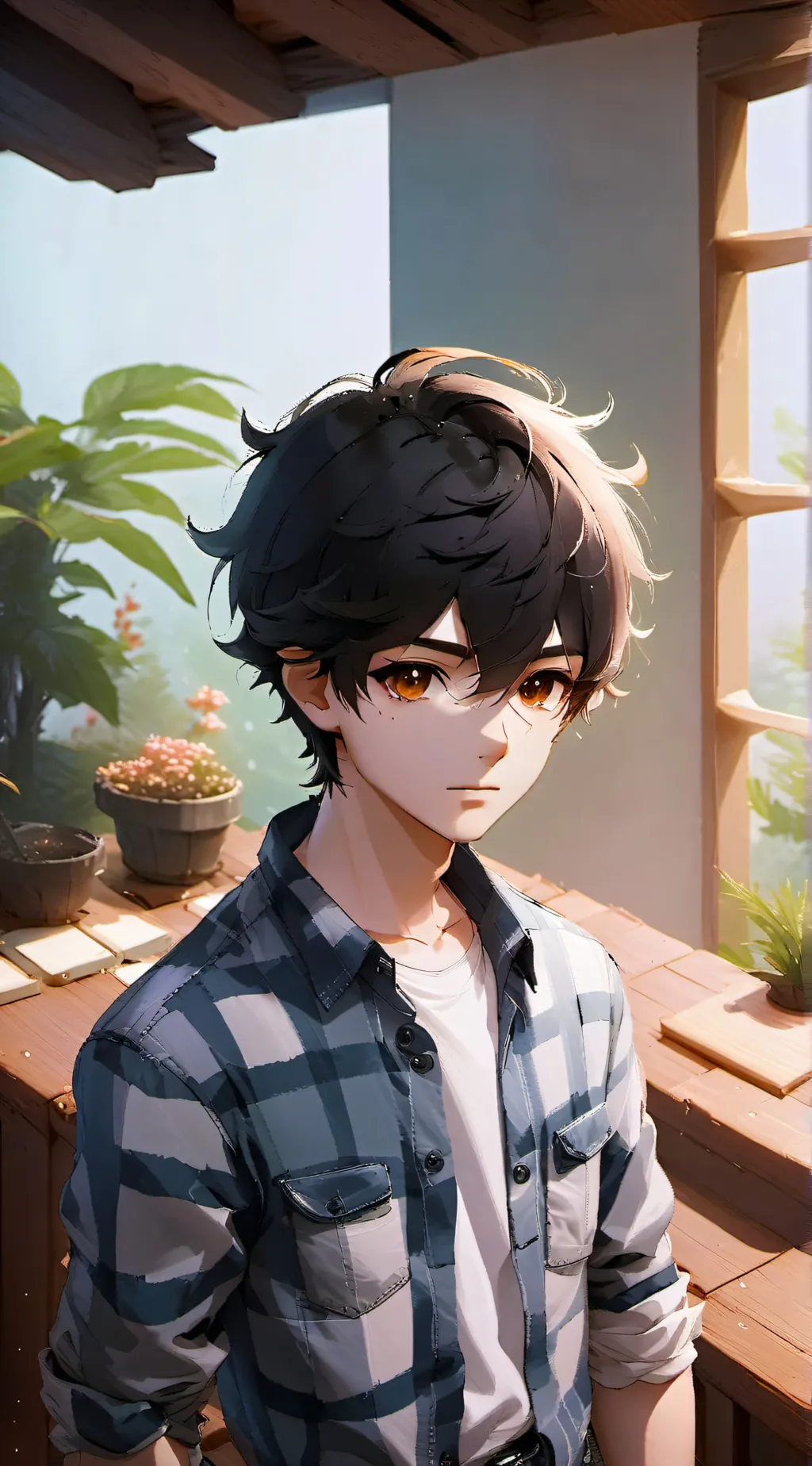 ai character: Robert  background