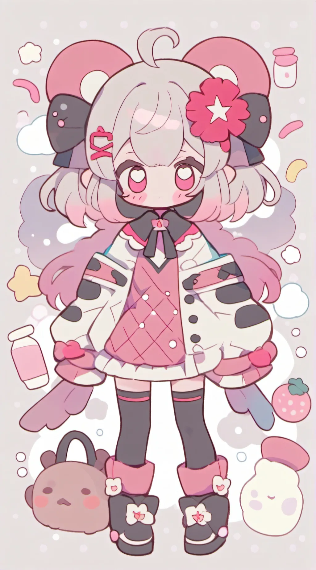 ai character: hh holiday  background