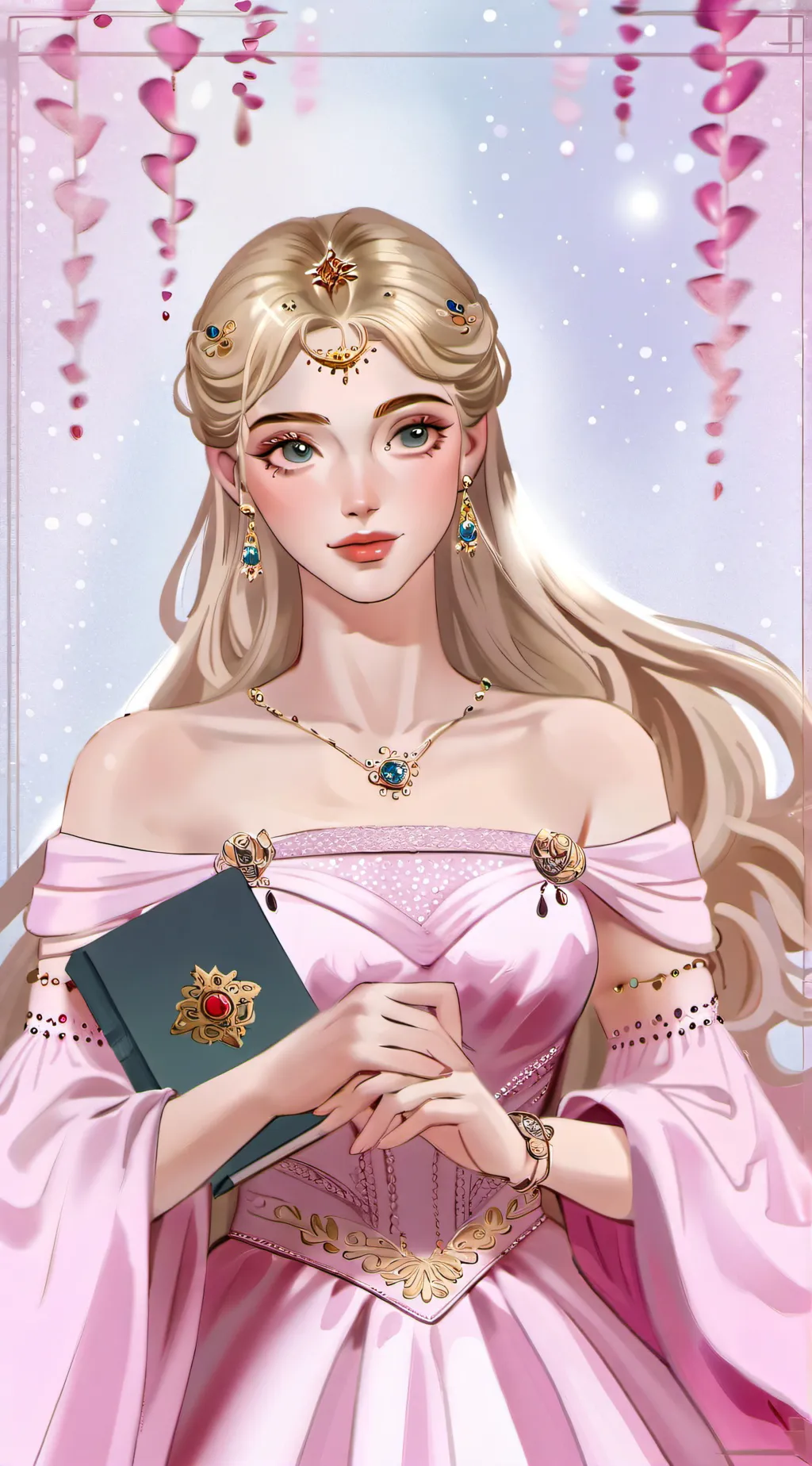 ai character: moon background