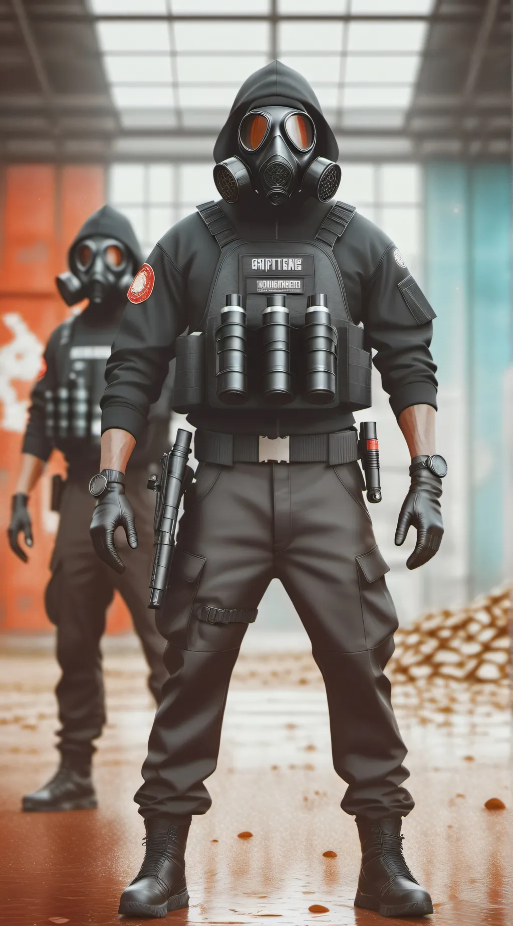 ai character: umbrella background